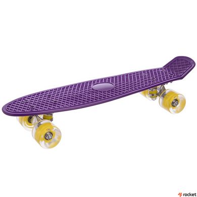 Пенни Скейт Борд Фиолетовый со светящимися колесами