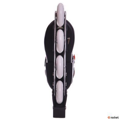 Роликовые коньки детские раздвижные Zelart Z-2924 (PL, PVC, колесо PU литые, алюм. рама, серый-оранжевый)