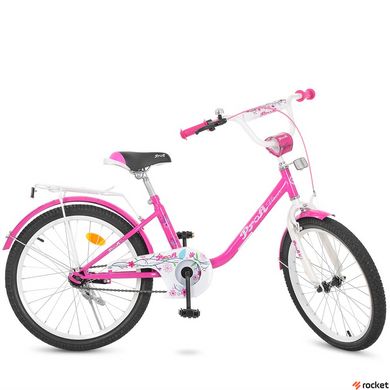 Велосипед Детский Flower 20д. Малиновый, малиновый