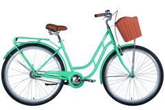 Велосипед уцененный ST 28" Dorozhnik RETRO BH рама-19" светло-зеленый (м) 2024 крылья, крыло пер., крыло зад., подножка, звонок, корзина