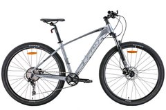 Чоловічий велосипедд 29" Leon TN-60 AM Hydraulic lock out HDD 2022 (сірий із чорним та синім (м))