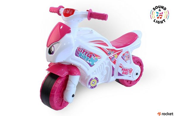 Мотоцикл Каталака Tehno Little Bike Бело-Розовый