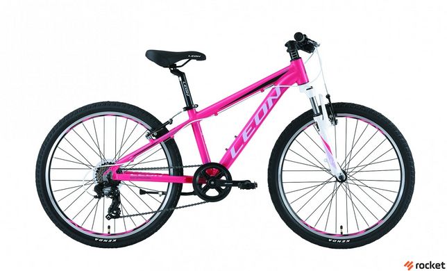 Велосипед Подростковый Leon JUNIOR AM V-br 24д. Розовый, Розовый