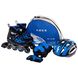 Роликовые коньки раздвижные в наборе защита, шлем, сумка Banwei BW-188 (колесо-PU, р-р 31-38, цвета в ассортименте)