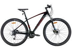 Мужской велосипед 29" Leon TN-80 AM Hydraulic lock out HDD 2022 (черный с красным (м))