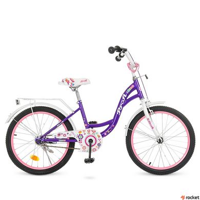 Велосипед Дитячий Bloom 20д. фіолетовий, фиолетовый