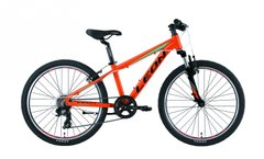 Велосипед Подростковый Leon JUNIOR AM V-br 24д. Оранжевый, оранжевый