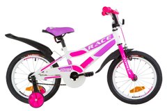 Велосипед Детский от 4 лет FORMULA RACE 16д. Бело-розовый