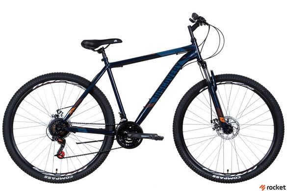 Гірський велосипед ST 29" Discovery RIDER AM DD рама-2022 (темно-синій з помаранчевим)
