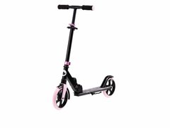 Детский двухколесный самокат Lionelo LUCA BLACK CARBON PINK