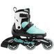 Роликовые коньки детские Rollerblade Microblade 3WD 2023 aqua-white 33-36.5