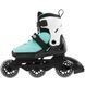 Роликовые коньки детские Rollerblade Microblade 3WD 2023 aqua-white 33-36.5