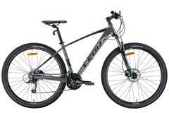 Дорослий велосипед 29" Leon TN-80 AM Hydraulic lock out HDD 2022 (графітовий з чорним та червоним (м))