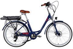 Електровелосипед 26" AL Dorozhnik eRUBY DD FR рама-17" 48В 15А*год 500Вт темно-синій 2026