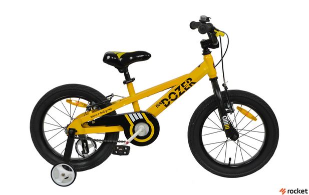 Велосипед Детский от 4 лет RoyalBaby BULL DOZER 16д. Желтый