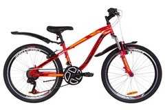 Велосипед Підлітковий Discovery FLINT AM Vbr 24д. Червоно-помаранчевий, Красно-оранжевый