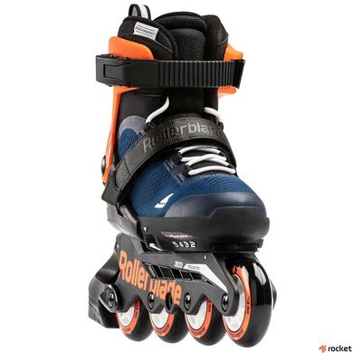 Роликовые коньки Rollerblade Microblade 2023 midnight blue-warm orange 33-36.5