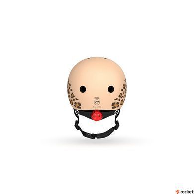 Шолом захисний дитячий Scoot and Ride, леопард, з ліхтариком, 45-51см