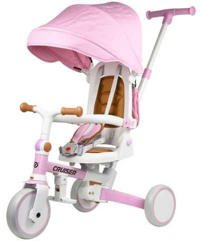 Триколісний велосипед Cruiser Milano 6in1 Pink купити за