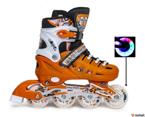 Ролики Scale Sports. Orange LF 905, розмір 34-37, оранжевый, 34-37