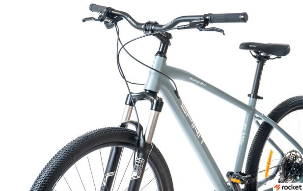 Взрослый велосипед Spirit Echo 7.4 27,5", рама M, серый, 2021